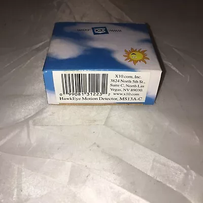 $6.95 • Buy X10 MS13A-C Hawkeye Motion Detector - White New In Box C10