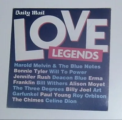CD Love Legends Promotional With Daily Mail. Bonnie Tyler Roy Orbison Billy Joel • £0.22