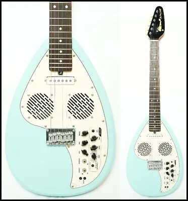 2012 VOX APACHE-I Surf Blue TearDrop Shape Guitar Internal Amp + Drum Machine • $828.37