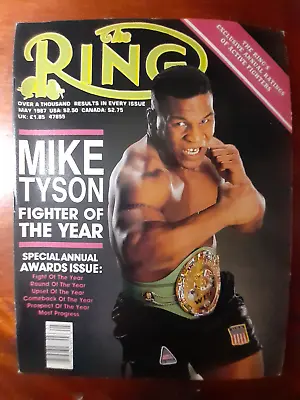 $54.95 • Buy The Ring Boxing Magazine May 1987 Mike Tyson Fighter Of The Year Rare No Label