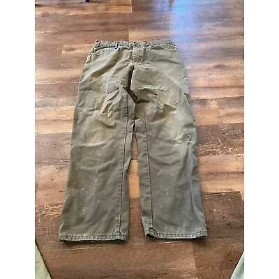 Dickies Green Cargo Work Pants Workwear Casual Pants Men’s 36x32 • $24.99