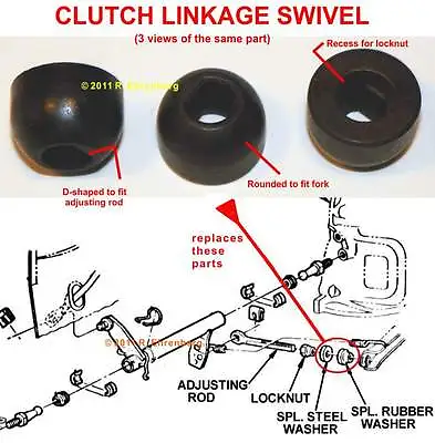 Mopar Clutch Linkage Solid Steel Swivel A833 340 440 Dart Coronet GTX R/T Cuda + • $30.99