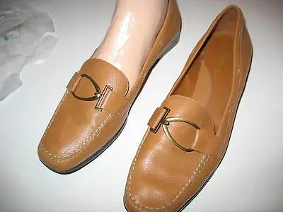 Michelle D - Tan  Slip On Flat Shoes -10m  • $16.50
