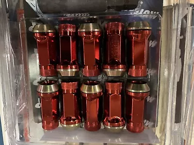 Muteki SR45R Red Open Ended Lug Nuts 12x1.25 Muteki 32935R • $110