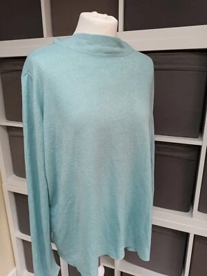 $9.79 • Buy Bonmarche - Ladies Plus Size 24-26 Autumn Winter Long Sleeved Thin Blue Jumper