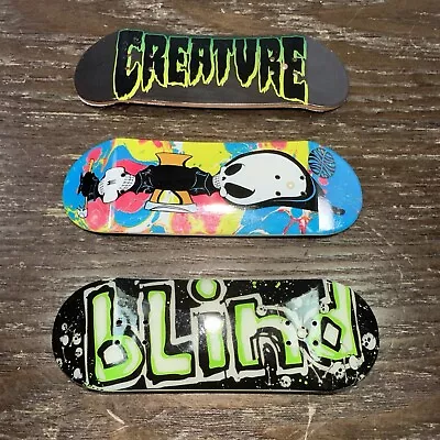 LOT OF 3 Tech Deck Revive Finger Board Skateboard Toy (deck Only) • $19.95