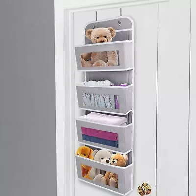 £8.69 • Buy 4 Pockets Fabric Behind The Door Hanging Organizer With PVC Windows For Toys...