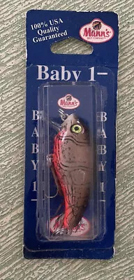 NOS Mann’s Baby 1 Minus Stamped Fishing Lure Brown Crawfish SB433 • $34.95