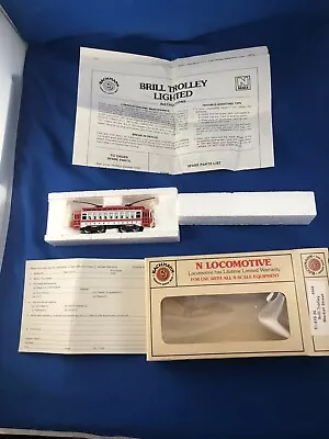 Nos Bachmann N Scale 51-610-26 Market Street Brill Trolley Train Locomotive  Cib • $54.99