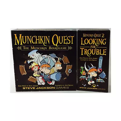 SJG Munchkin Que  Munchkin Quest - The Munchkin Boardgame Collection #2 - Fair • $125