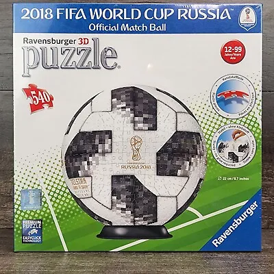 $24.69 • Buy Ravensburger 2018 FIFA World Cup Russia Official Match Soccer Ball 3D Puzzle