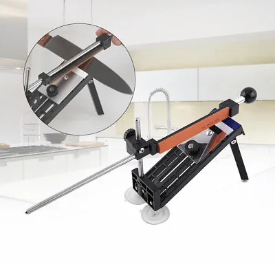 Pro Sharpening Knife Sharpener System Fix Angle With 4 Stones Kitchen Tool Kit • $29.94