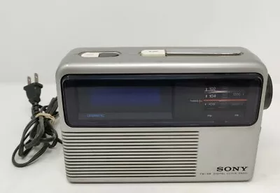 Rare Vintage 1975 Sony FM/AM Digital Clock Radio  ICF-C805W  • $12.99