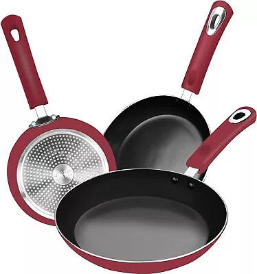 $33 • Buy  Utopia Kitchen 3 Piece Induction Bottom 8  9.5  11 Inch Nonstick Frying Pan Set