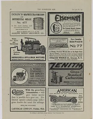 $16.88 • Buy 1913 Automobile Ads On 1 Pg: Abbott Detroit, Austin, Maxwell, Marion, Ford