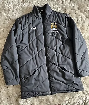 Manchester City Umbro Retro Coaches Jacket Size Large • £25