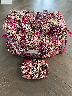 Vera Bradley Bag Berry Paisley Duffle And Cosmetic Bag • $59