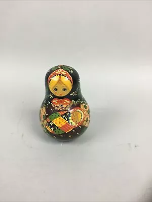 Vintage Rocking Russian Doll Matryoshka Bell Chime Inside Wobbling • $19.99