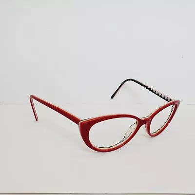 Lafont Issy Womens Hype 631 51-15-137 Eyeglasses Frames Only Red Black White • $45