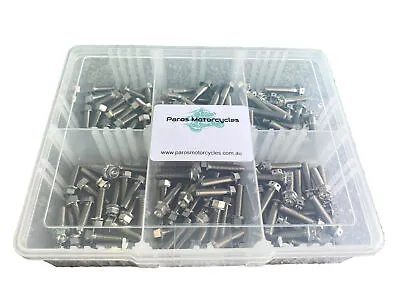 60pc Assorted Honda Titanium Bolt Kit M6 Flanged 8mm Socket Hex Bolt Grade 5 • $256.80