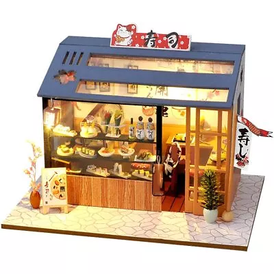 Moin Moin 1/24 Miniature Handmade Kit Set Cat Sushi Restaurant 2208dh340 • £45.62