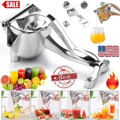 Heavy Duty Stainless Steel Manual Juicer Juice Squeezer Fruit Press Extractor • $20.99