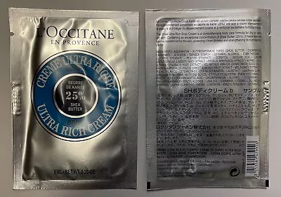 L'Occitane 25% Shea Butter Ultra-Rich Body Cream 6ml X 10 Pieces • $9.49