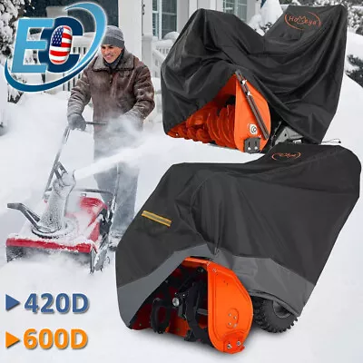 Heavy Duty Two Stage Snow Blower Cover Storage Tarp Waterproof Snow UV Protector • $27.99
