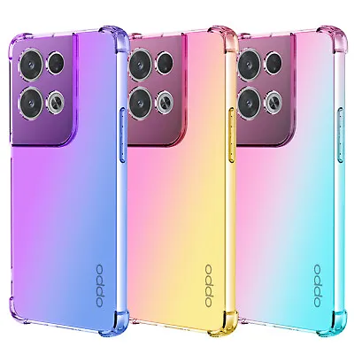 Phone Case For Oppo Reno Z 2 3 4 4G 5 6 7 Pro 5G Gradient Shockproof TPU Cover • $13.96