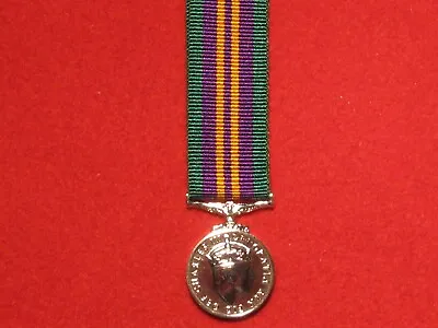 NEW Miniature Accumulated Campaign Service Medal CIIIR Charles III Official • £11.70