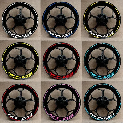 Wheel Hub Rim Decorative Decal Reflective Sticker For Yamaha MT-09 MT09 MT 09 • $16.99