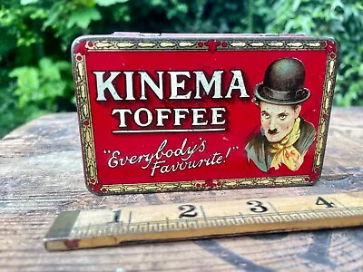 Small Cinema Toffee Charlie Chaplin Film Star Advertising Parker's Tin C1920s • £26