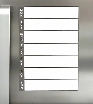 £8.99 • Buy Grey A4 Magnetic Whiteboard Weekly Planner Fridge Message Memo Board + Pen