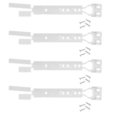 4 X Universal Integrated Fridge Freezer Door Mounting Bracket Fixing Slide Kit • £15.49