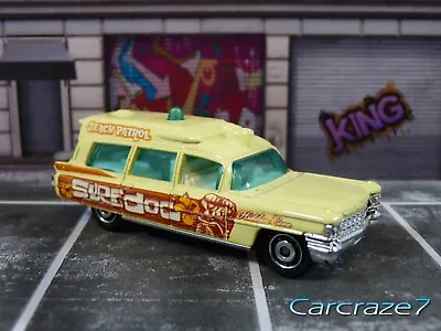 2012 Matchbox Beach Yellow '63 Cadillac Ambulance Loose K2 • $2.95