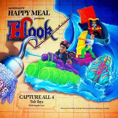 1991 Hook The Movie Mcdonalds Happy Meal Toys - U Pick • $2.49
