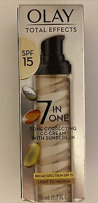 Olay Total Effects 7 In 1 Tone Correcting Face Moisturizer Sunscreen SPF15 12/24 • $23.99