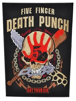 Five Finger Death Punch Got Your Six Back Patch | 5FDP Skull Heavy Metal Band • $19.99