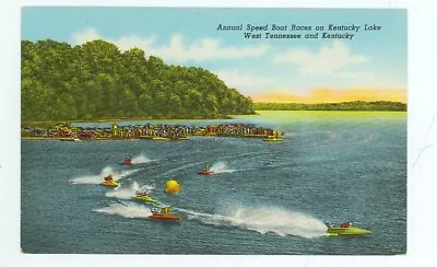 Kentucky Lake Kentucky-annual Speed Boat Races-#8b43n-linen--(ky-k) • $3.99