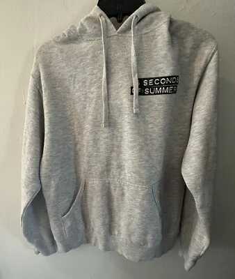 5 Seconds Of Summer Hoodie Mens Small Gray Graphic 5SOS She’s Kinda Hot 2015 • $39.89