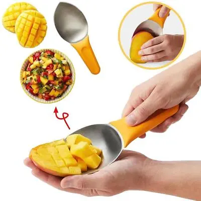 Stainless Steel Mango Slicer Multifunctional Mango Kitchen Splitter Cutter E4F8 • £6.84