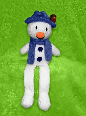 £2.99 • Buy KNITTING PATTERN - Snowman Shelf Sitter Choc Orange Cover / 28 Cms Christmas Toy