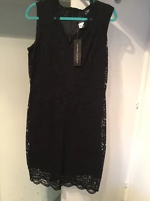 LAURA CLEMENT/LA REDOUTE Size 16 Black Lace Dress - Brand New • £30