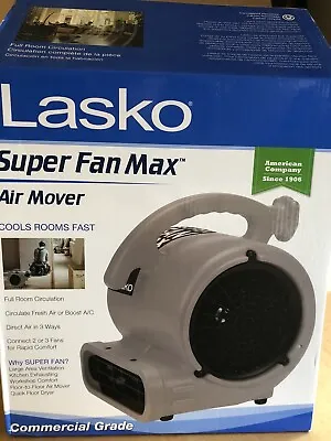 LASKO Super Fan Max Commercial Grade High Velocity Air Mover Fan Dryer W/ Outlet • $64.50