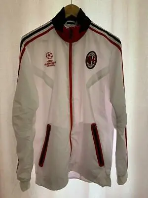 Ac Milan Italy Authentic Football Jacket Full Zip Size 38/40 Adidas • £47.99