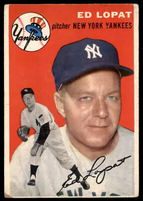 1954 Topps #5 Ed Lopat • $4.99