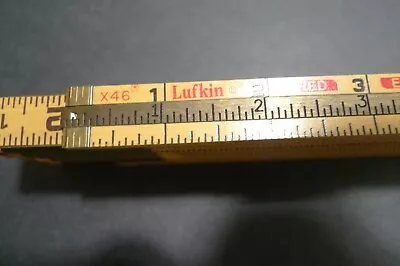 Vintage Lufkin Red End Folding Extension Rule No. X46 - New Old Stock-Made In US • $35