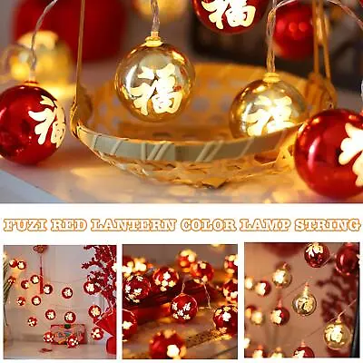 £5.47 • Buy Chinese New Year Decorations Luminous Fuzi Hanging Lanterns Celebration Decor]