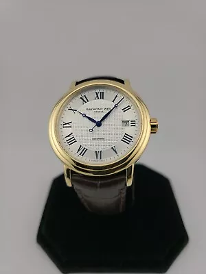 Raymond Weil Maestro Men's Gold Tone Swiss Automatic Watch 2837-PC-00659 • $399.99