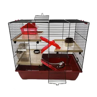 New Hamster Cage Large For Dwarf Syrian With Accessories Tubes - The Grand • £45.04